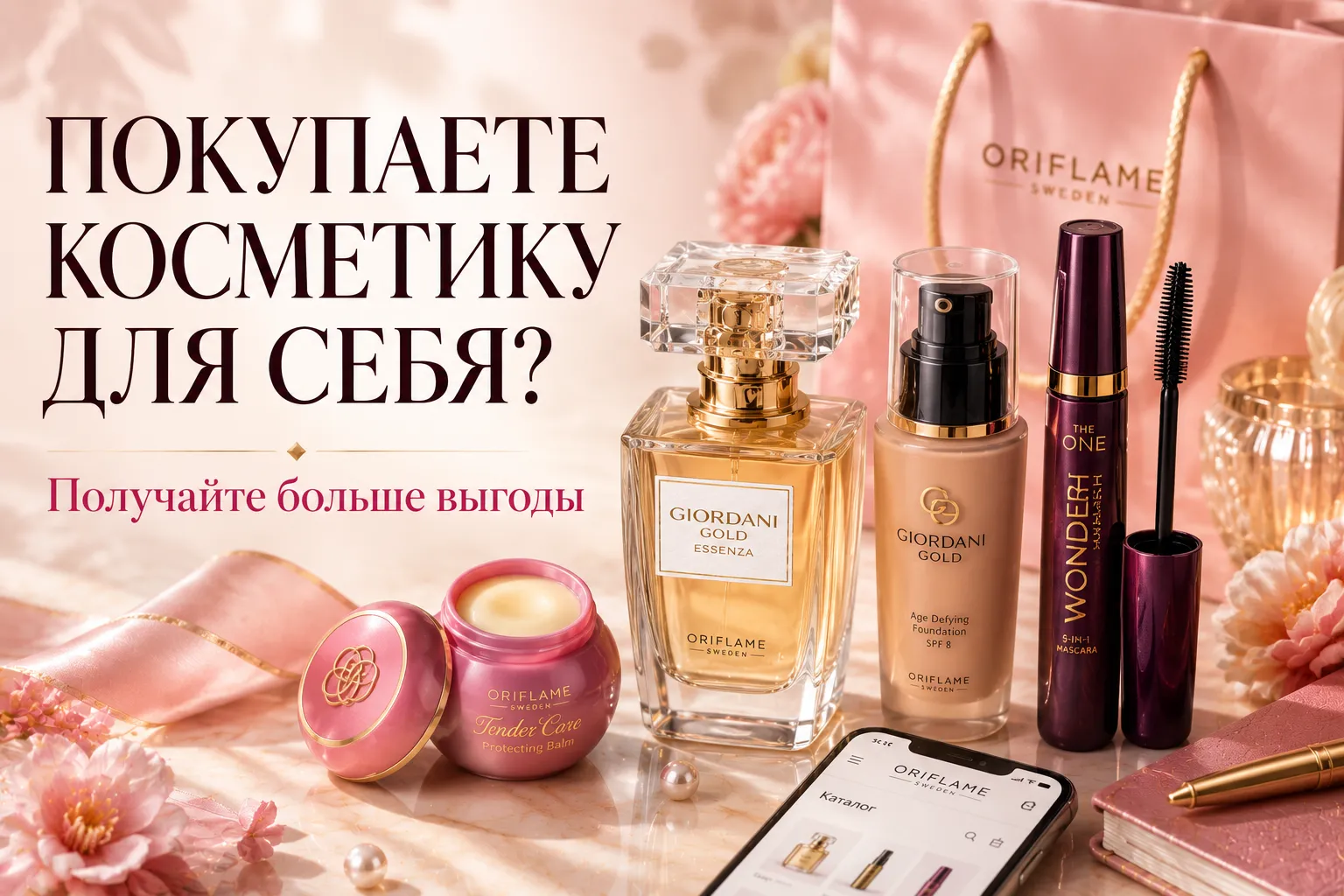 Регистрация в Орифлейм бесплатно для себя: скидки, кешбэк и выгода от покупок в 2026 году
