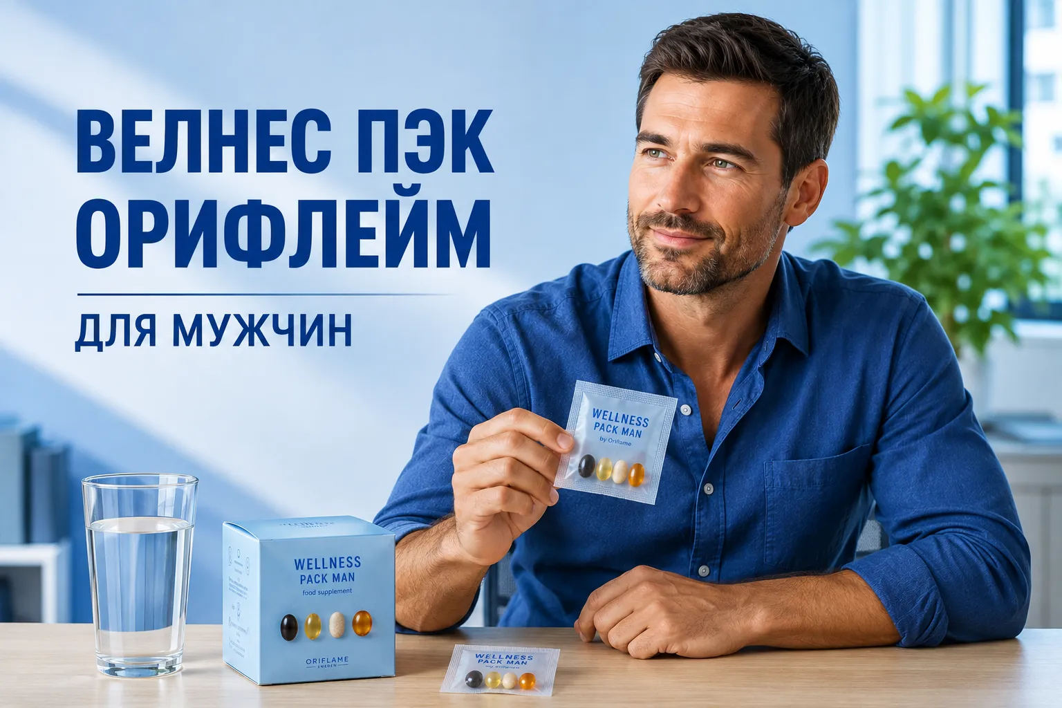 Велнес Пэк Орифлейм для мужчин 38836: состав, витамины и отзывы