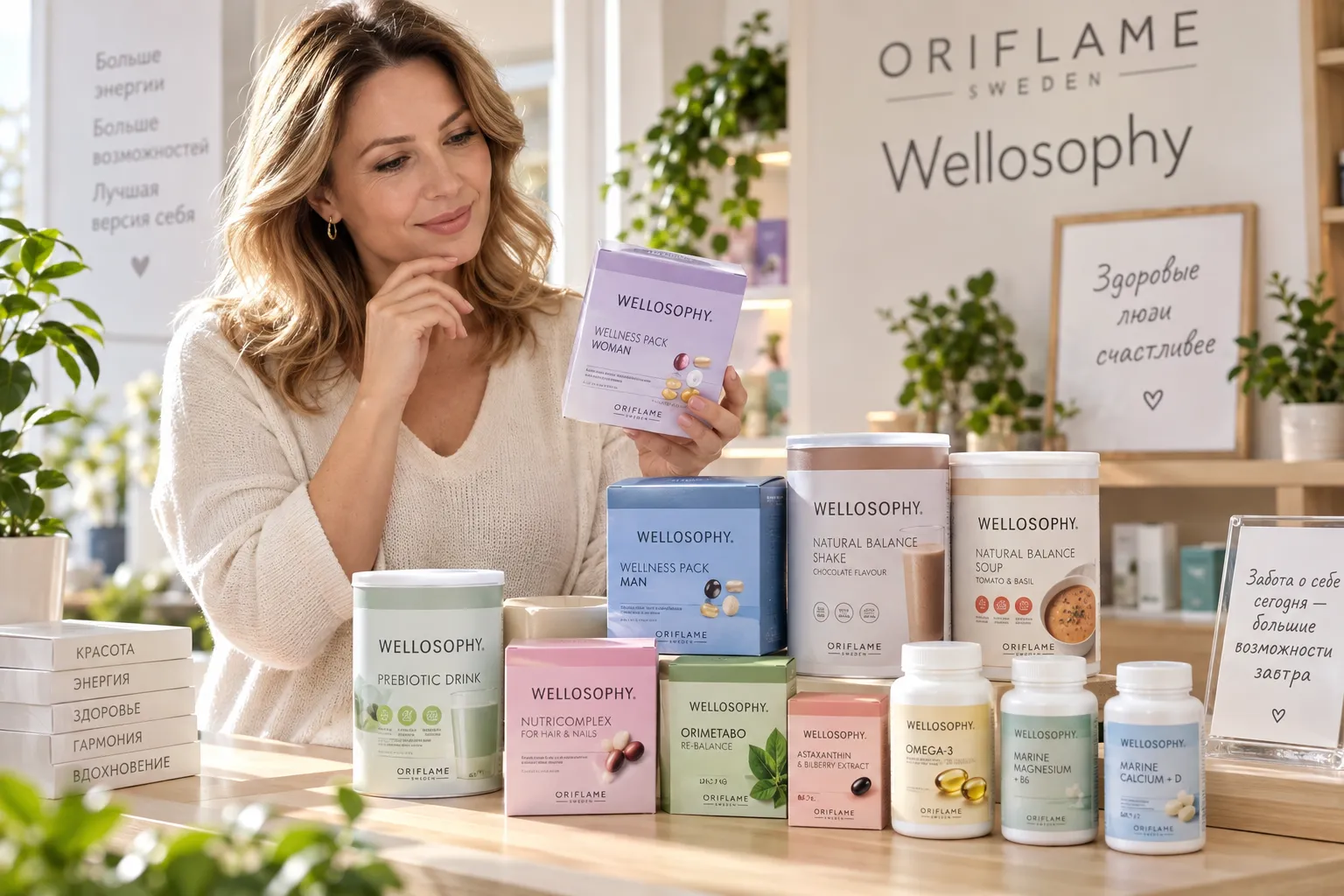 Велнес Орифлейм и Wellosophy: витамины, коктейли, Вэлнэс Пэк, состав и отзывы